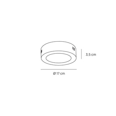 SUNNY Plafoniera LED tonda bianca CCT disponibile in varie misure (sostituisce VPL 01) Vivida luce Plafoniere